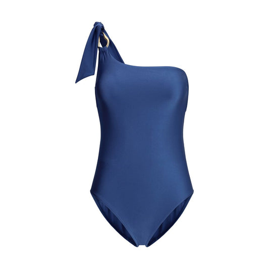 Light Blue Polyamide One-Piece Swimsuit