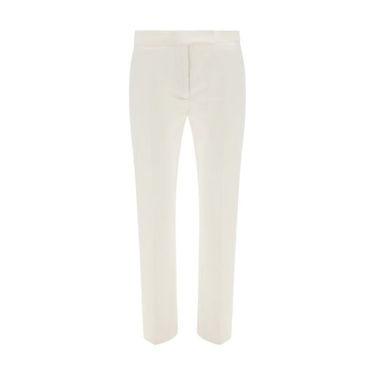 White Silk Casual Pants