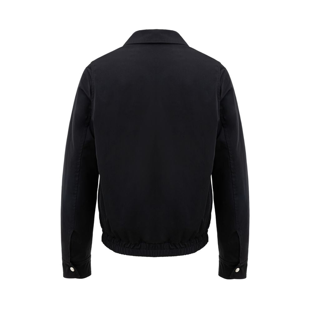 Black Polyester Bomber