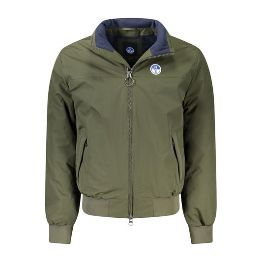 Green Polyamide Men's Jacket