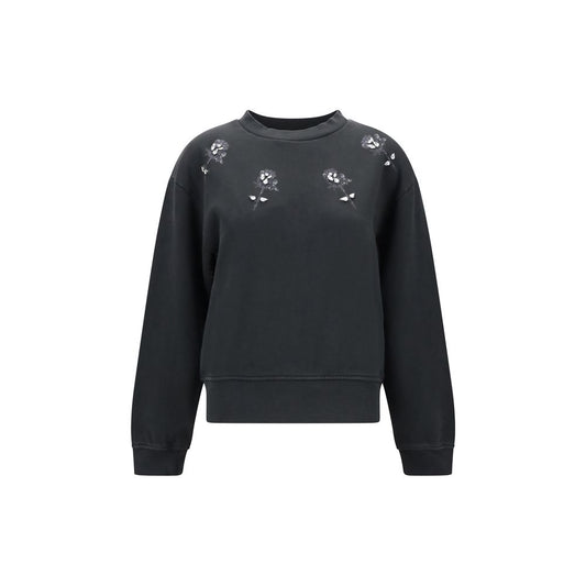 Black Cotton Sweatshirt