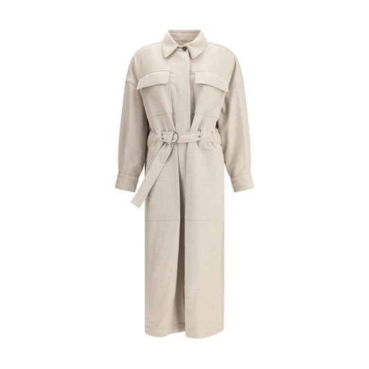 Beige Wool Coat