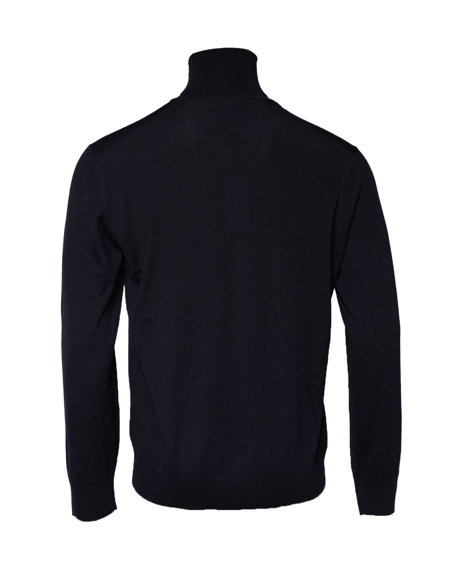 Blue Long Sleeve Turtleneck Pullover Sweater