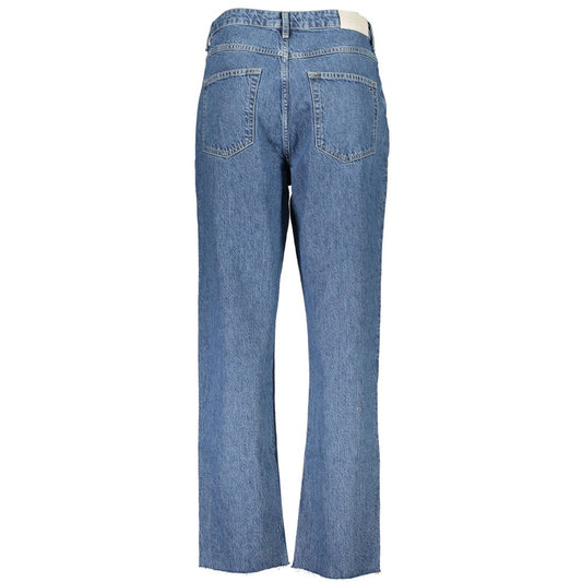 Blue Cotton Women Jeans