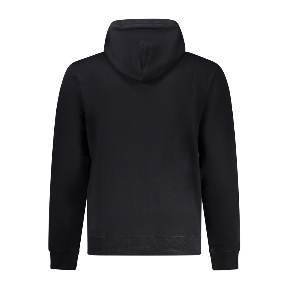 Black Cotton Men Sweater