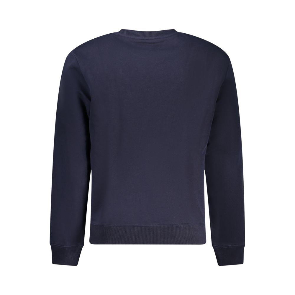 Blue Cotton Men Sweater