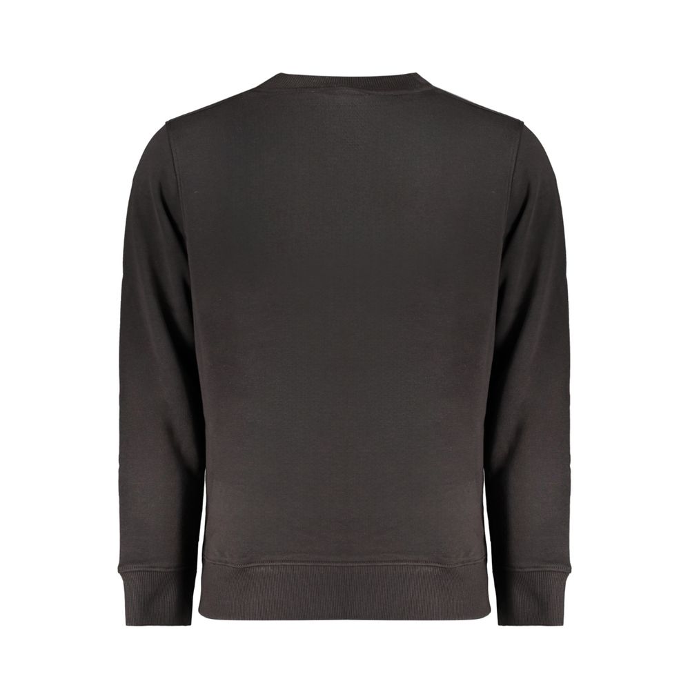 Black Cotton Men Sweater