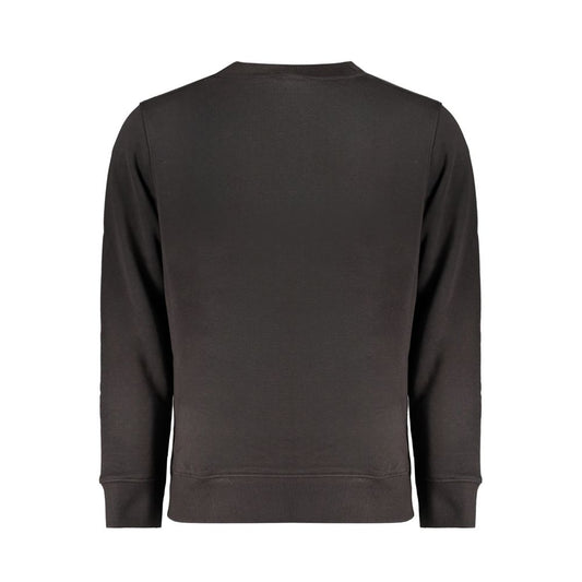 Black Cotton Men Sweater