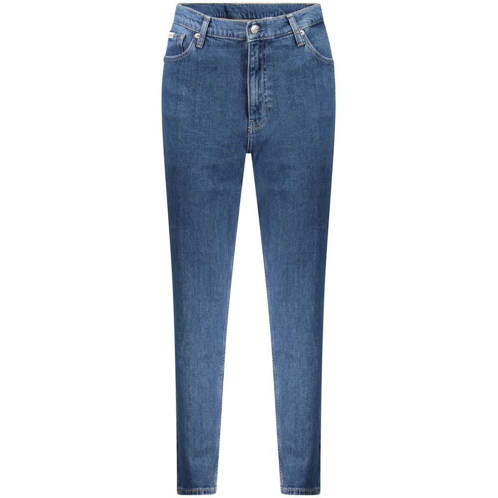 Blue Cotton Women Jeans