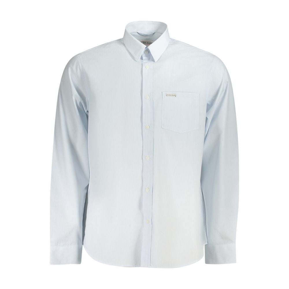 Light Blue Cotton Men Shirt