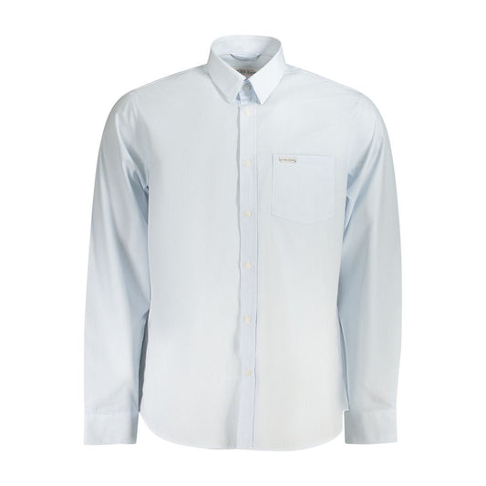 Light Blue Cotton Men Shirt