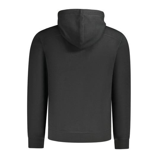 Black Cotton Men Sweater