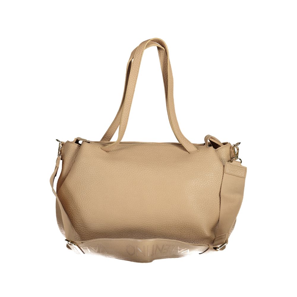 Beige Polyethylene Women Handbag