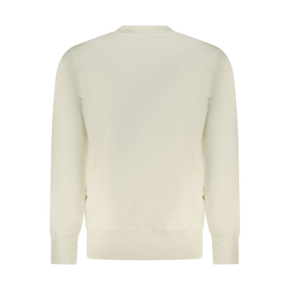 Beige Cotton Men Sweater
