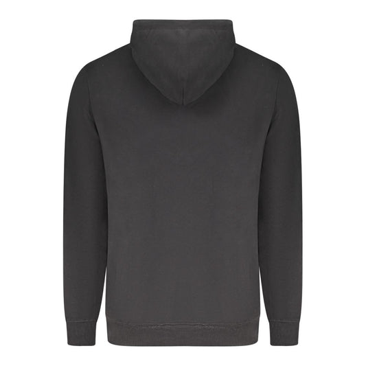 Black Cotton Men Sweater