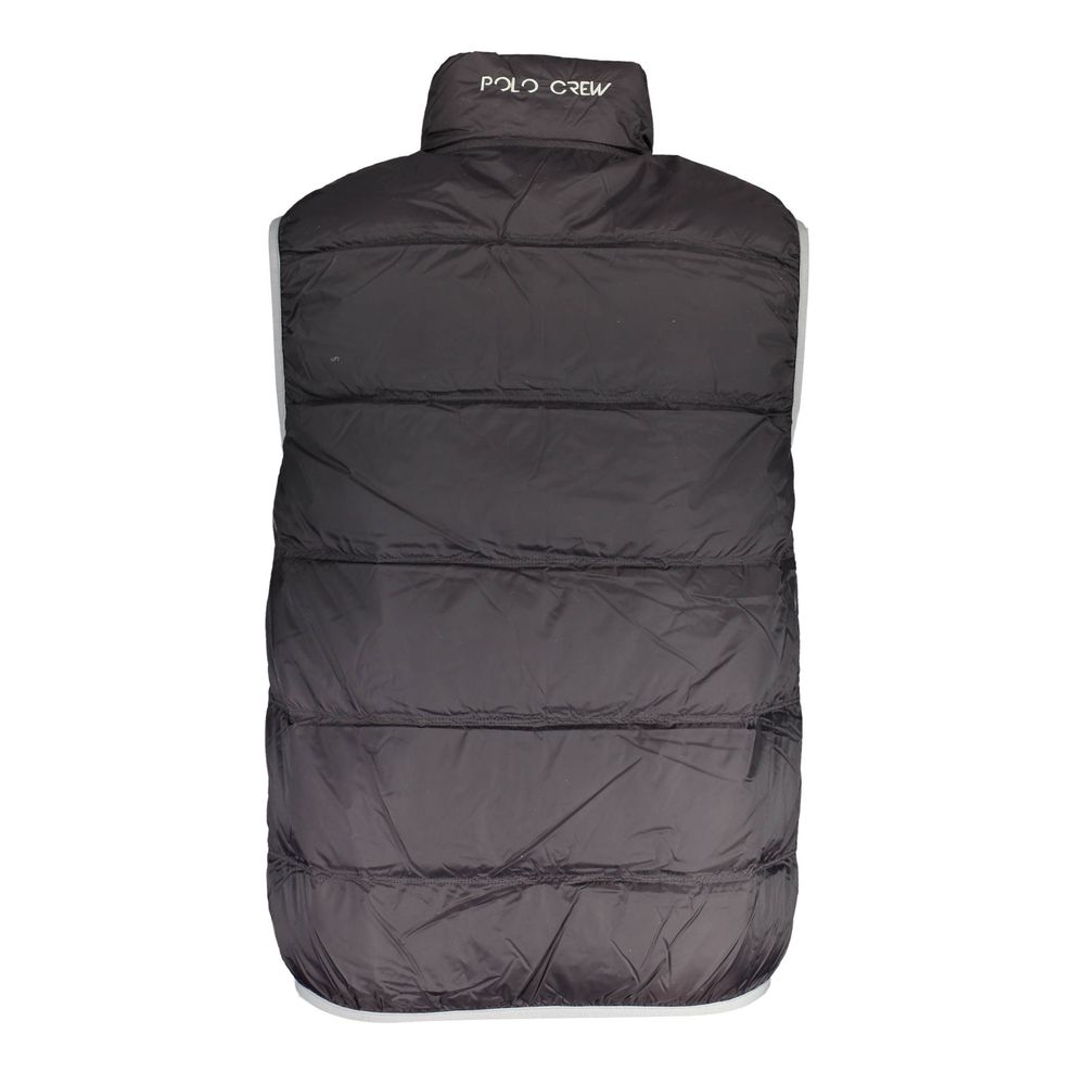 Black Polyamide Sleveless Jacket