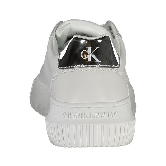 White Polyester Sneaker