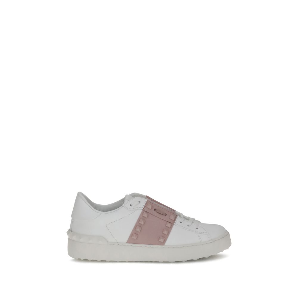 White Calf Leather Bos Taurus Low Top Sneakers