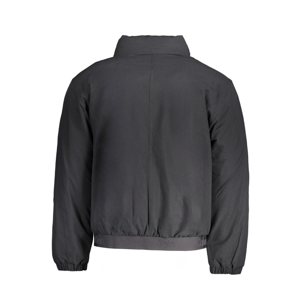 Black Polyester Men's Jacket