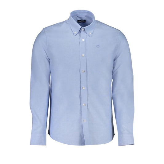 Light Blue Cotton Men Shirt