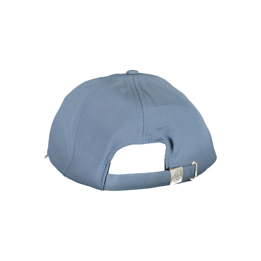 Blue Polyamide Men Cap