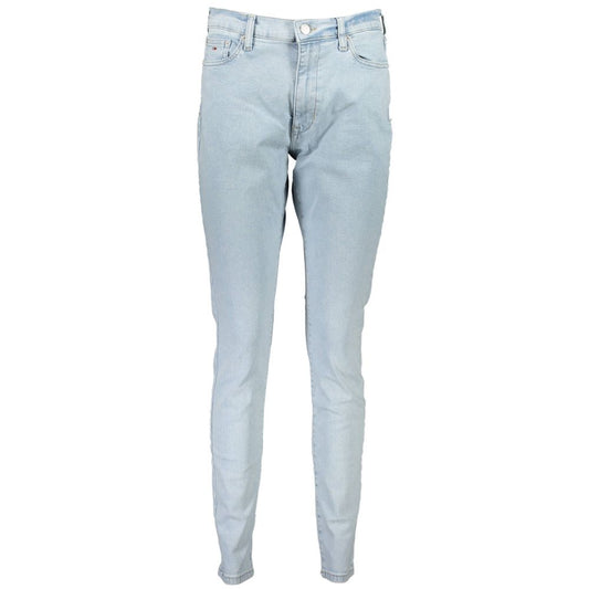 Blue Cotton Women Jeans