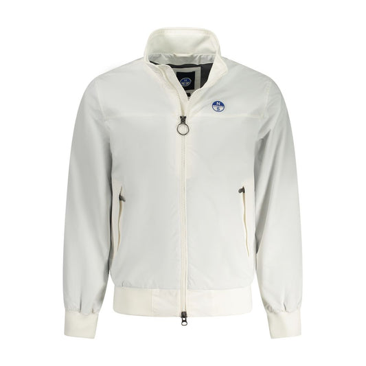 White Polyamide Men Jacket