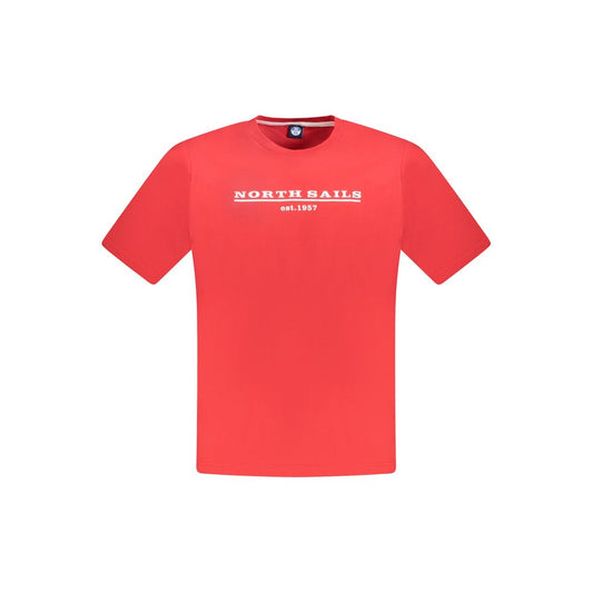 Red Cotton Men T-Shirt