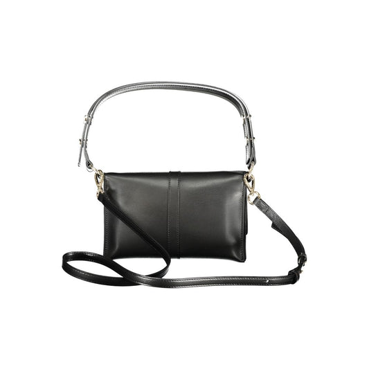 Black Polyethylene Women Handbag