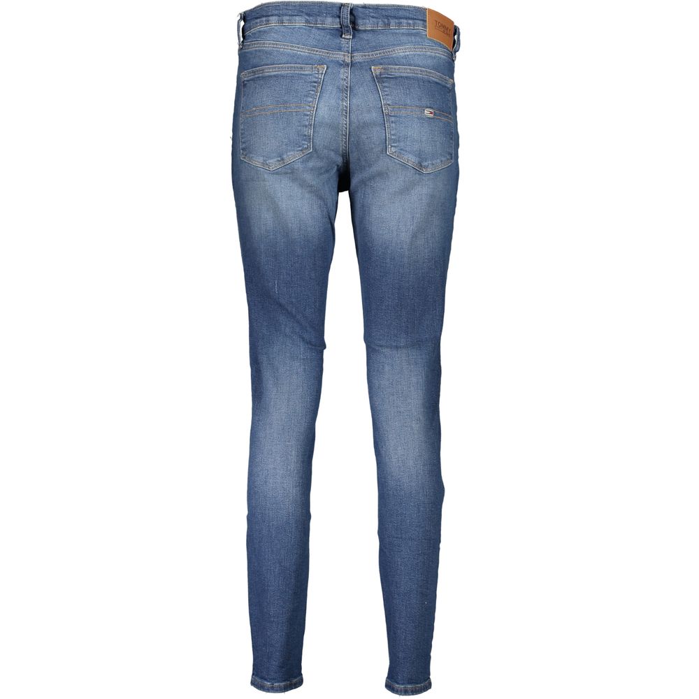 Blue Cotton Women Skinny Jean