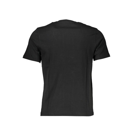 Black Cotton Men T-Shirt