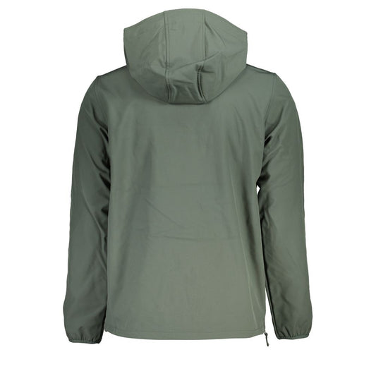 Green Polyester Men's Jacket