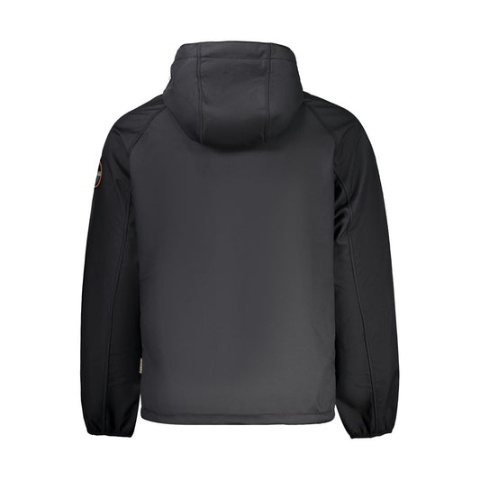 Black Recycled Polyester Men Jacket