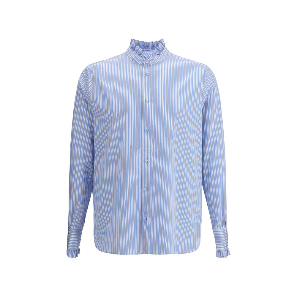 Light Blue Cotton Pattern Shirt