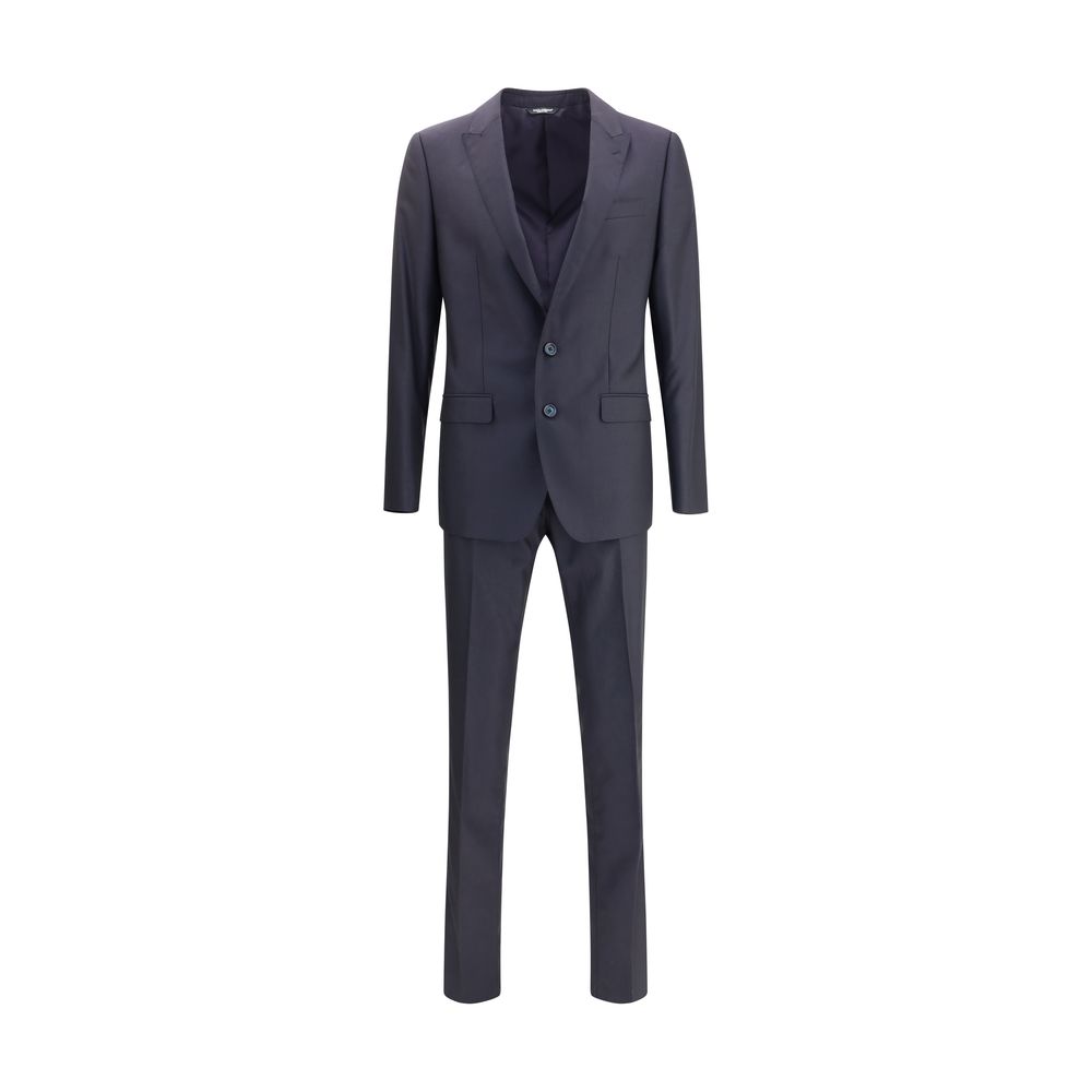 Black Fleece Wool Two-Piece Suit