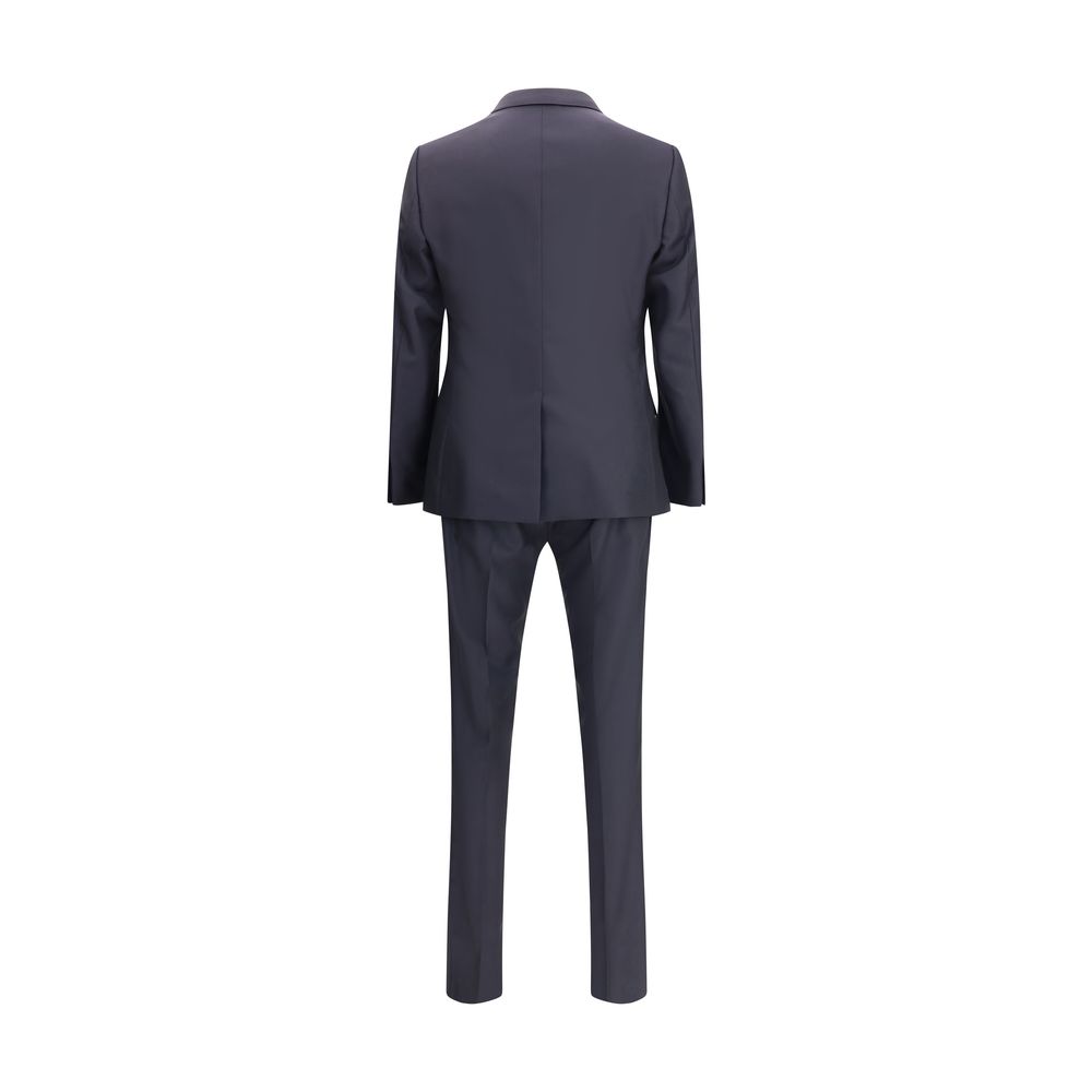 Black Fleece Wool Two-Piece Suit