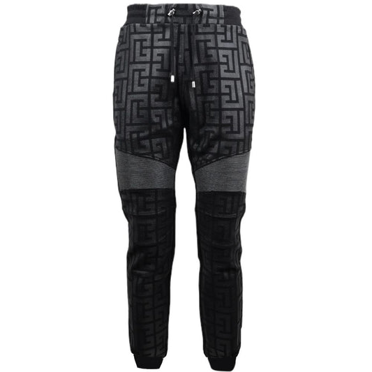 Black Cotton Men Jogging Pant