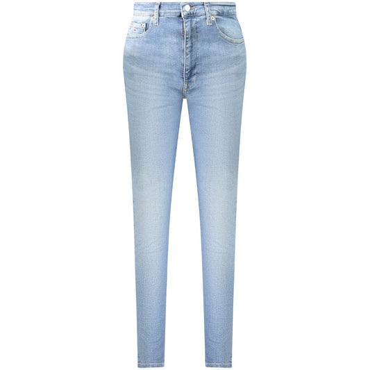 Blue Cotton Women Jeans
