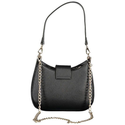 Black Polyethylene Women Handbag