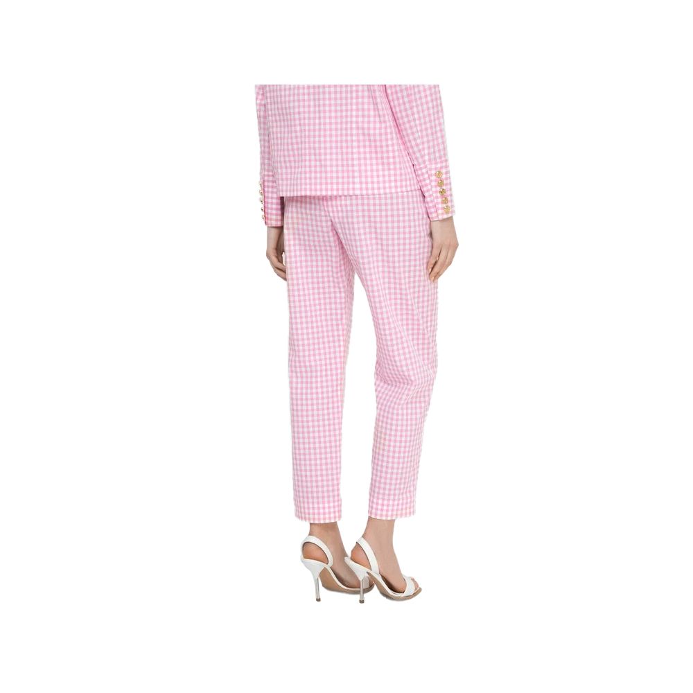 Pink Cotton Women Pants