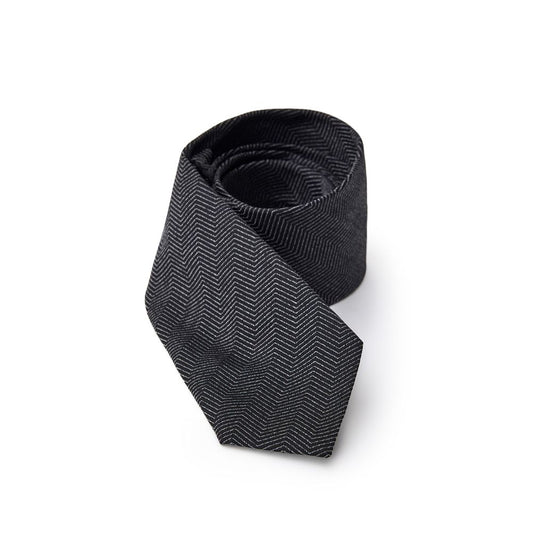 Black Silk Tie