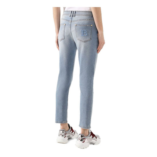 Blue Cotton Women's Jeans