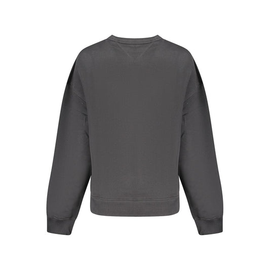 Black Cotton Sweatshirt