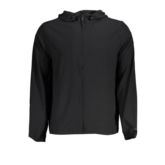 Black Polyester Men's Sport Jacket