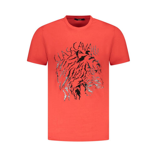 Red Cotton Men T-Shirt