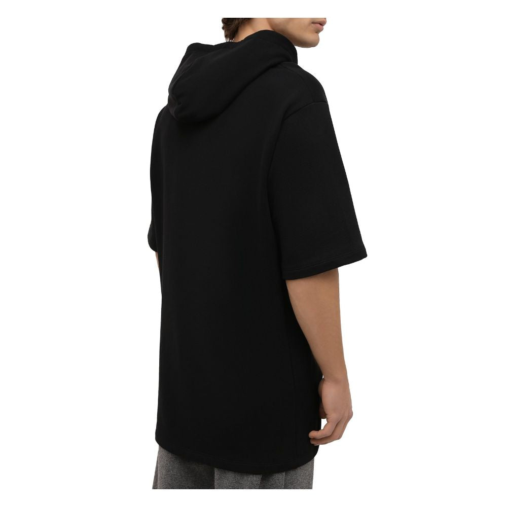 Black Cotton Sweatshirt
