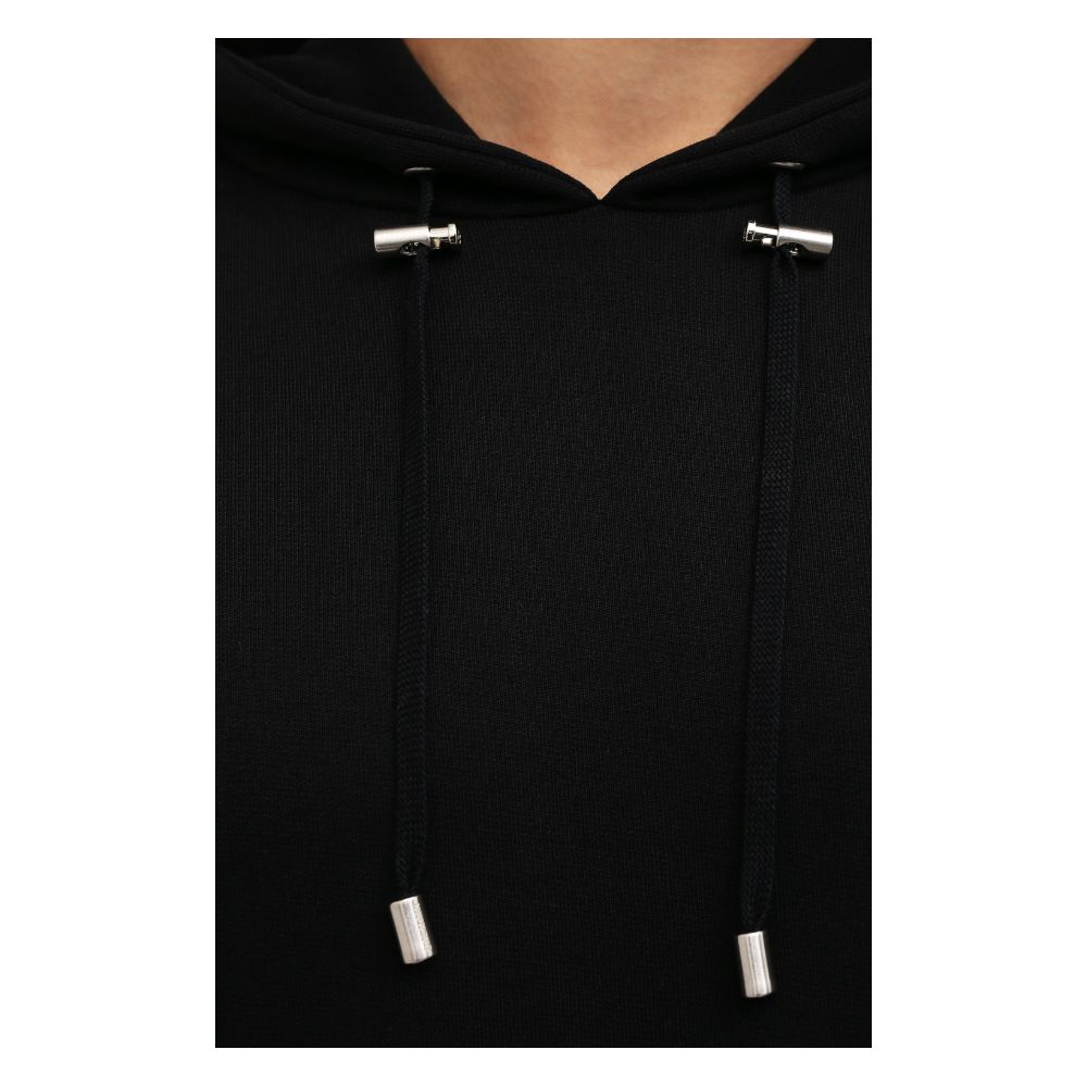Black Cotton Sweatshirt