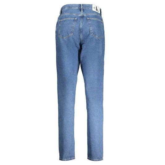 Blue Cotton Women Jeans