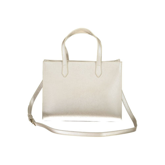 Gray Polyethylene Women Handbag