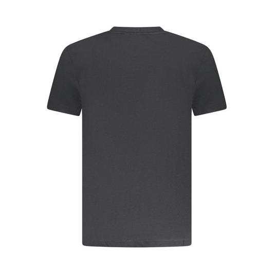 Black Cotton Men T-Shirt